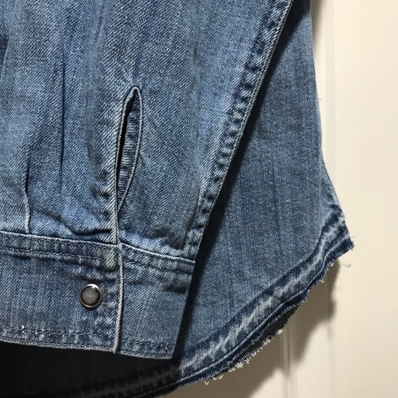 Super Dry Denim Button Down Shirt - Picture 5 of 5